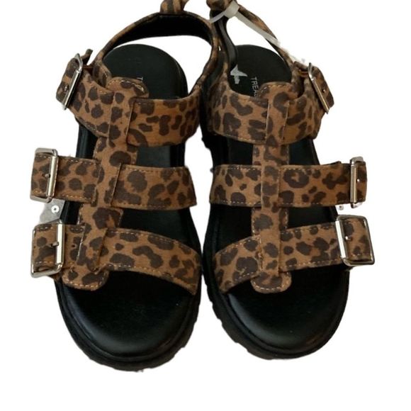 Treasure & Bond Gabrielle Leopard Sandals - Picture 1 of 9